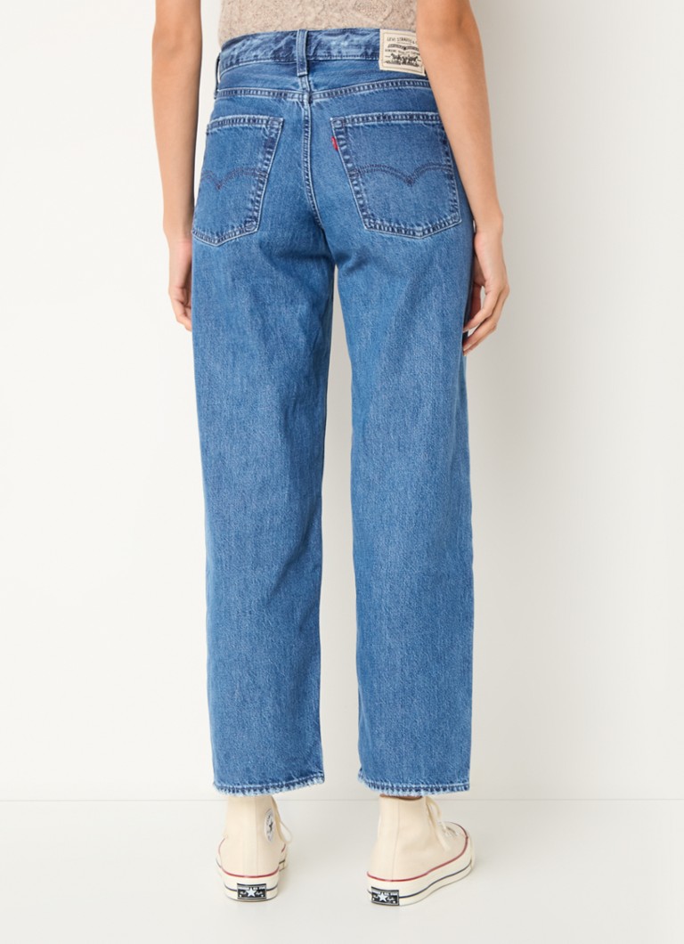 Blugi Levi's cu talie înaltă și croială largă, spălare medie