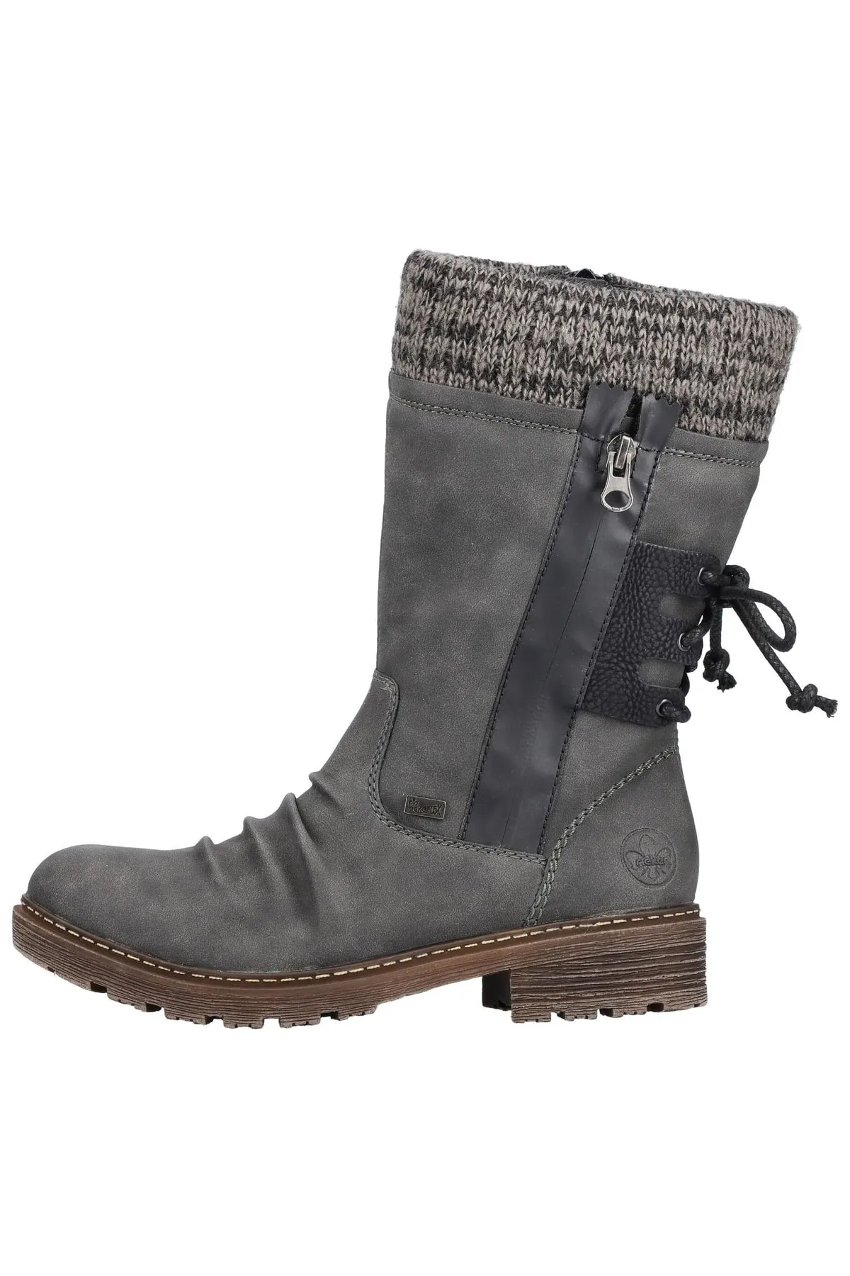 Rieker  Stiefel - Grau - Blockabsatz