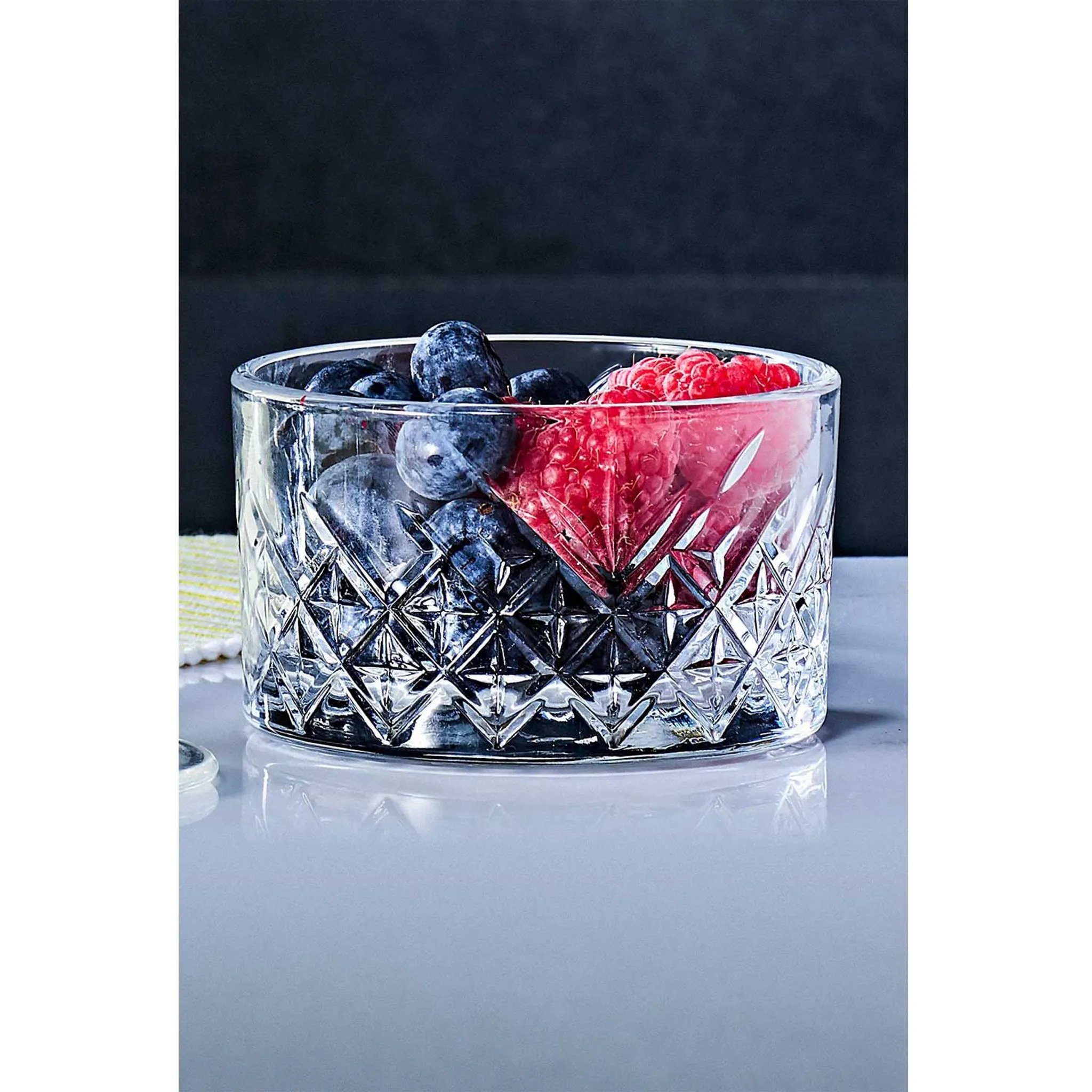 Pasabahce Snackschale Timeless, Glas, (Packung, 4-tlg), Timeless Glasschüsseln 4-er Set, Glasschalen, Knaberschüsseln 225 ml