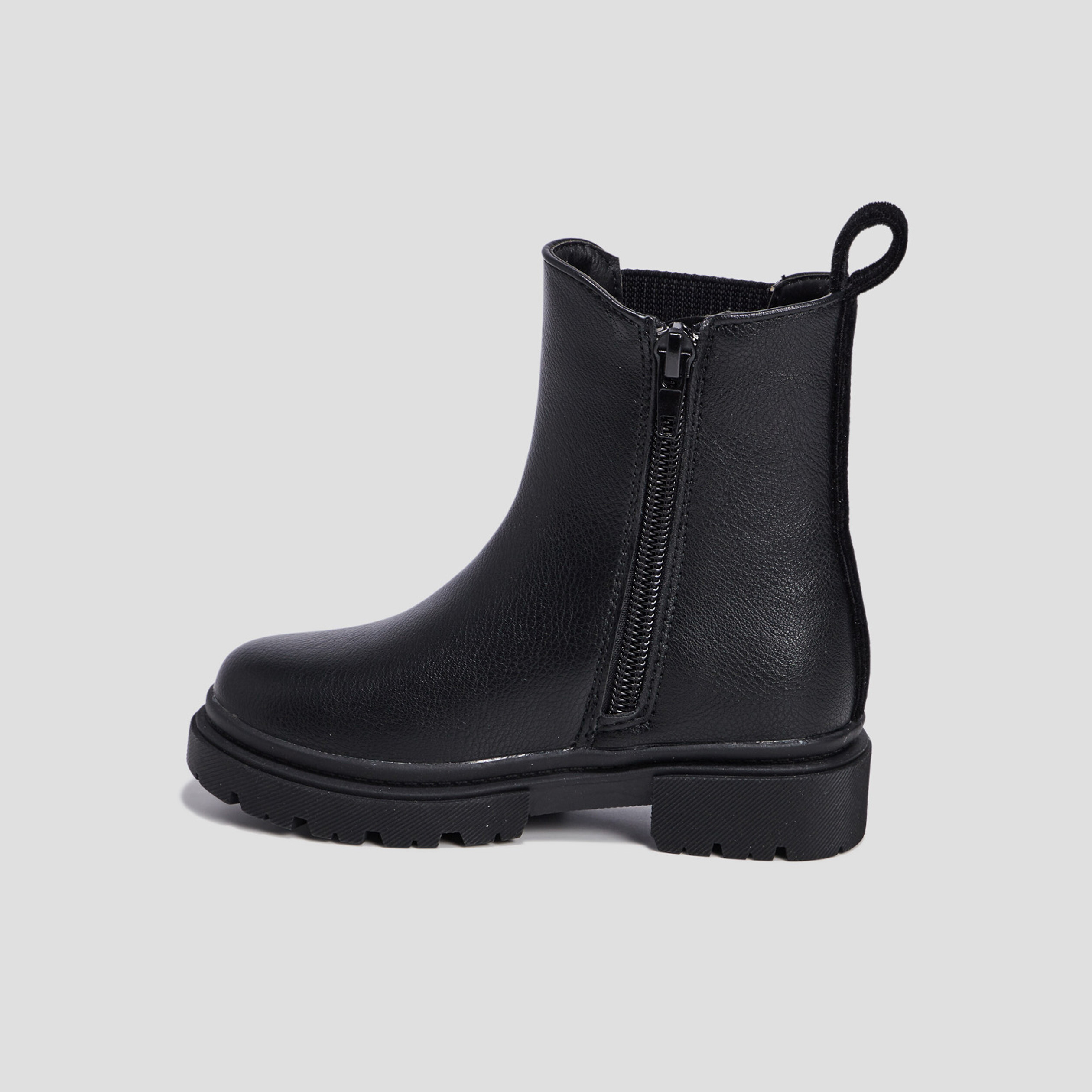 Bottines chelsea crantées noir fille | La Halle