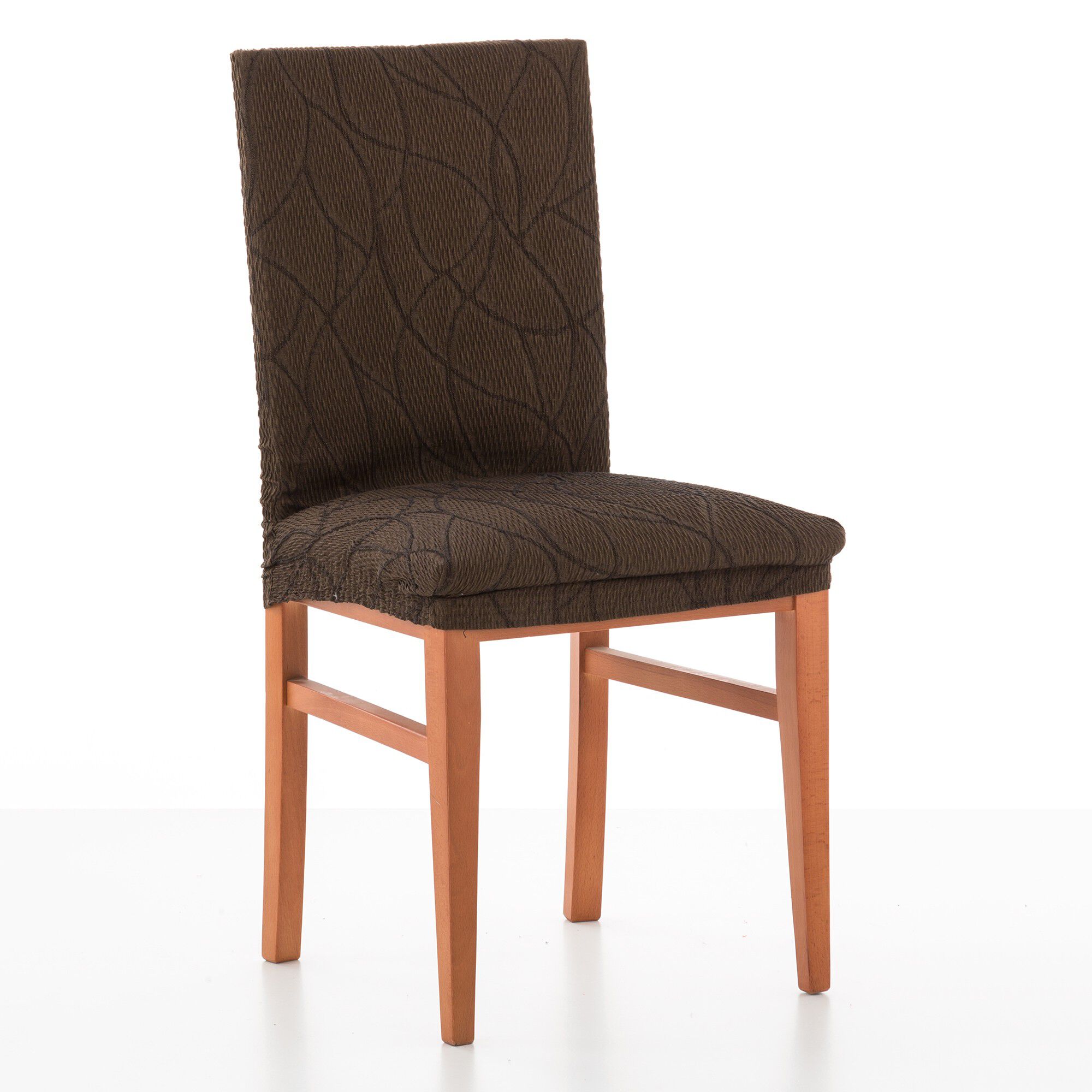 Housse intégrale extensible motif jacquard 
