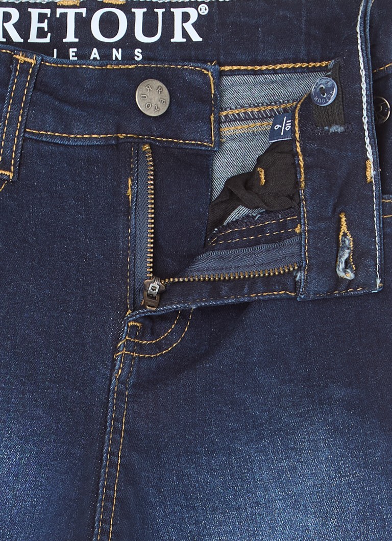 Retour Jeans Celeste leveälahkeiset farkut tummalla pesulla