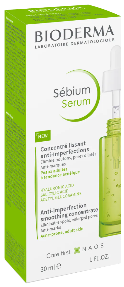 Bioderma Sebium Serum Udglattende anti-aging serum, der reducerer ufuldkommenheder