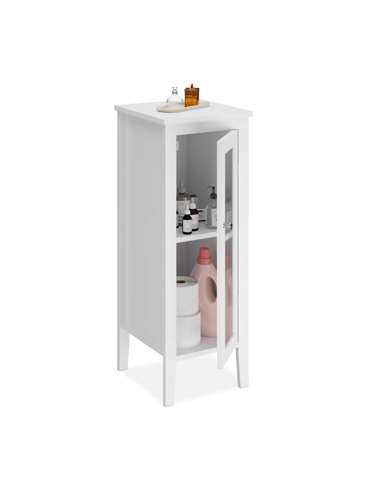 relaxdays Badezimmerschrank in Weiß - (B)30 x (H)81 x (T)33 cm günstig kaufen onesize