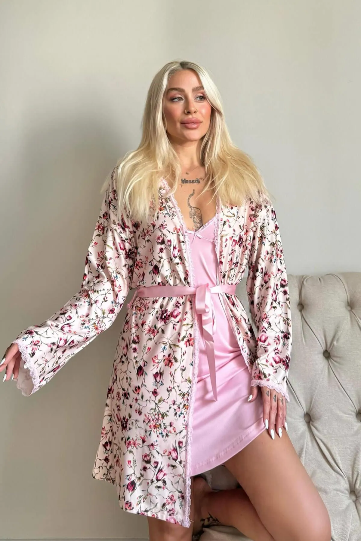 Pijamaevi  Pyjama set - Dunkelblau - Unifarben