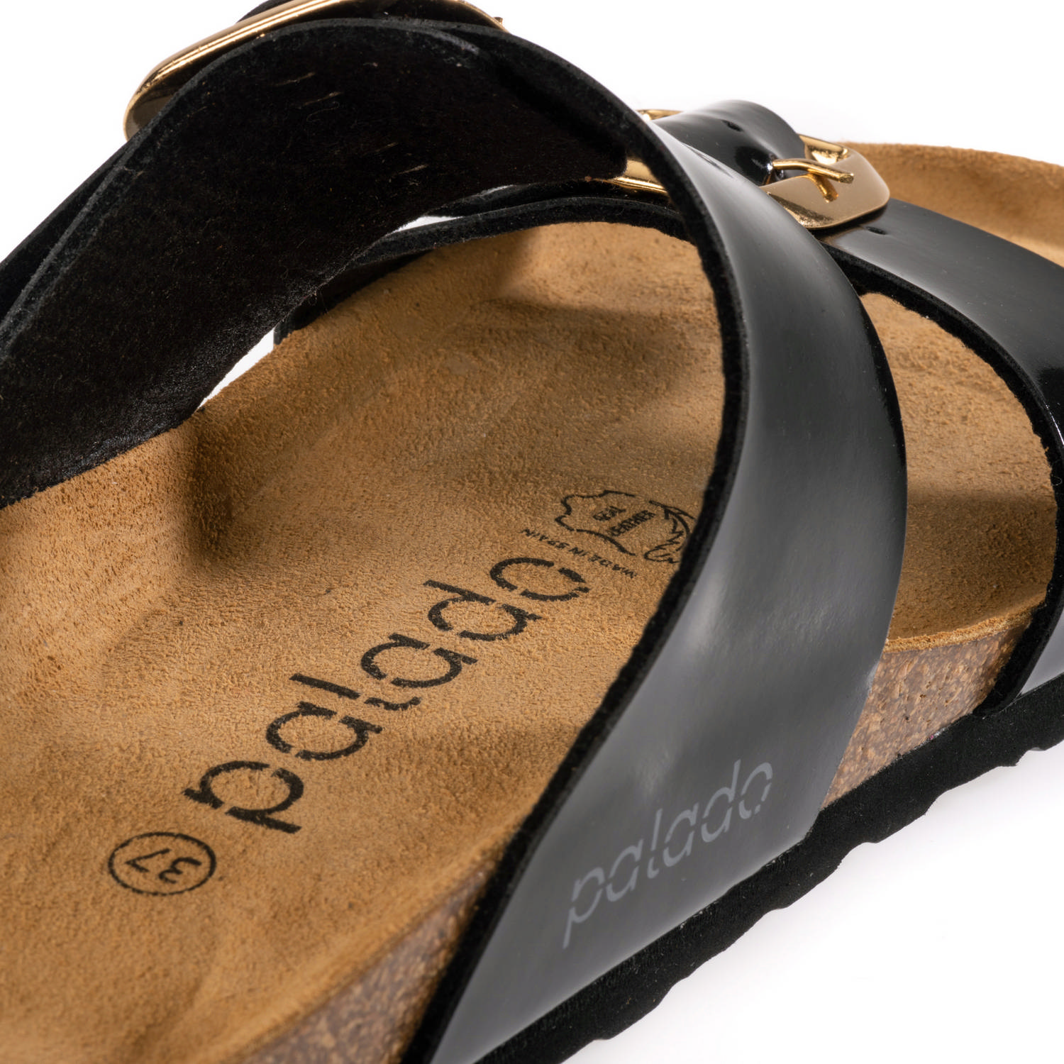 Palado Samos GS, Pantoletten, Damen, Lack Schwarz