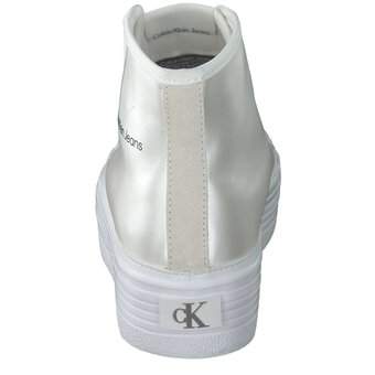 Calvin Klein Bold Vulc Flatf Mid Laceup in weiß