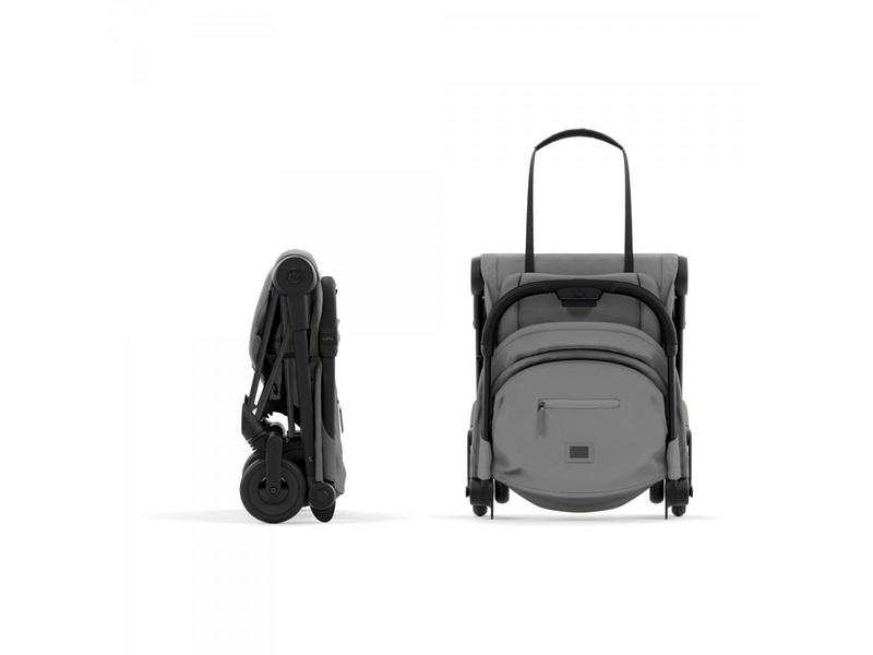 Coya - Poussette Citadine Ultra Compacte - Châssis Matt Black et Siège Mirage Grey | CYBEX