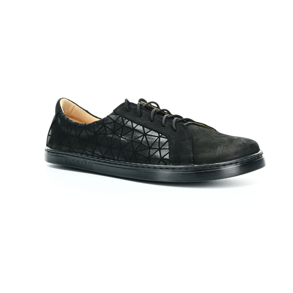 Peerko Classic Triangle Black Barfuß-Halbschuhe