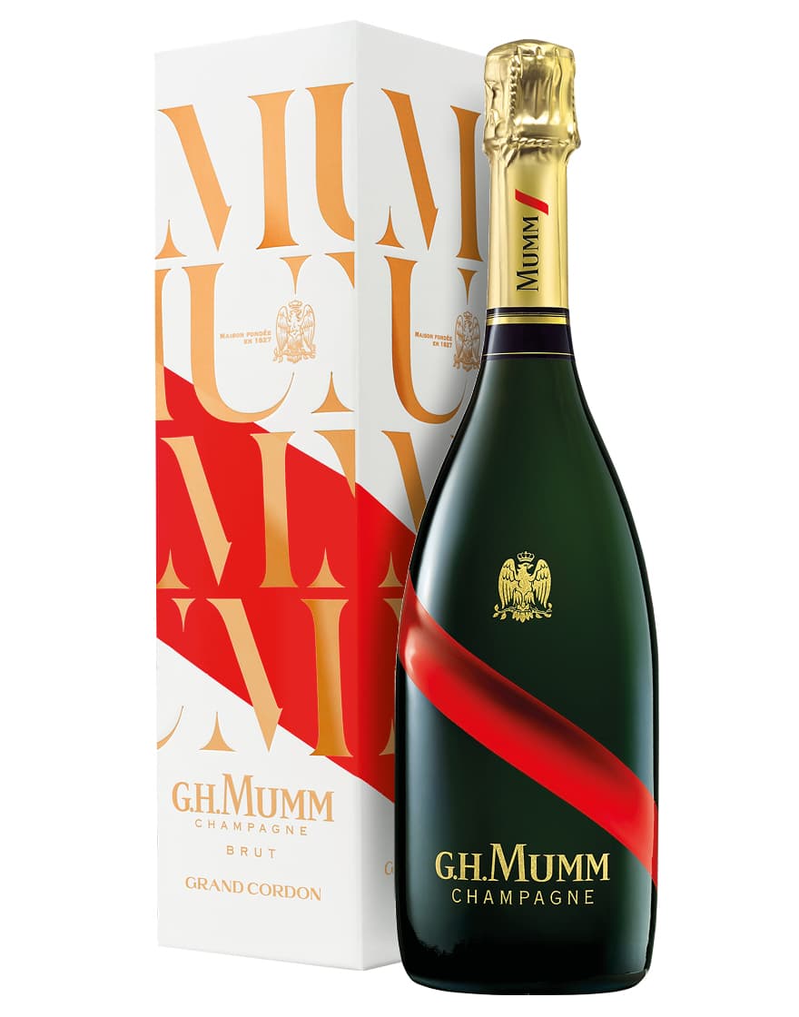 Champagne Brut AOC Grand Cordon G.H. Mumm 0,75 ℓ, En Étui
