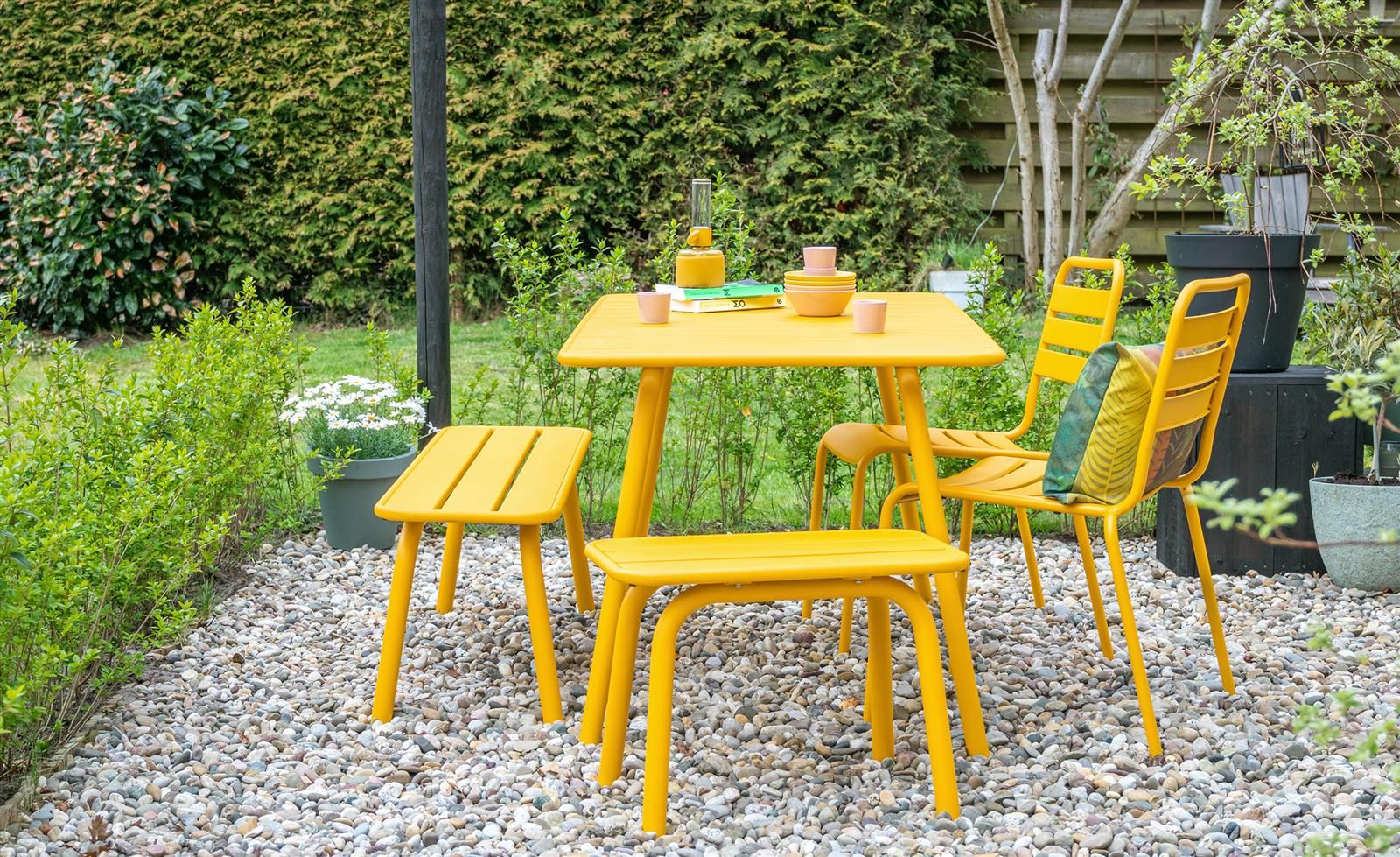 MaximaVida Max 80 cm Metall Gartentisch