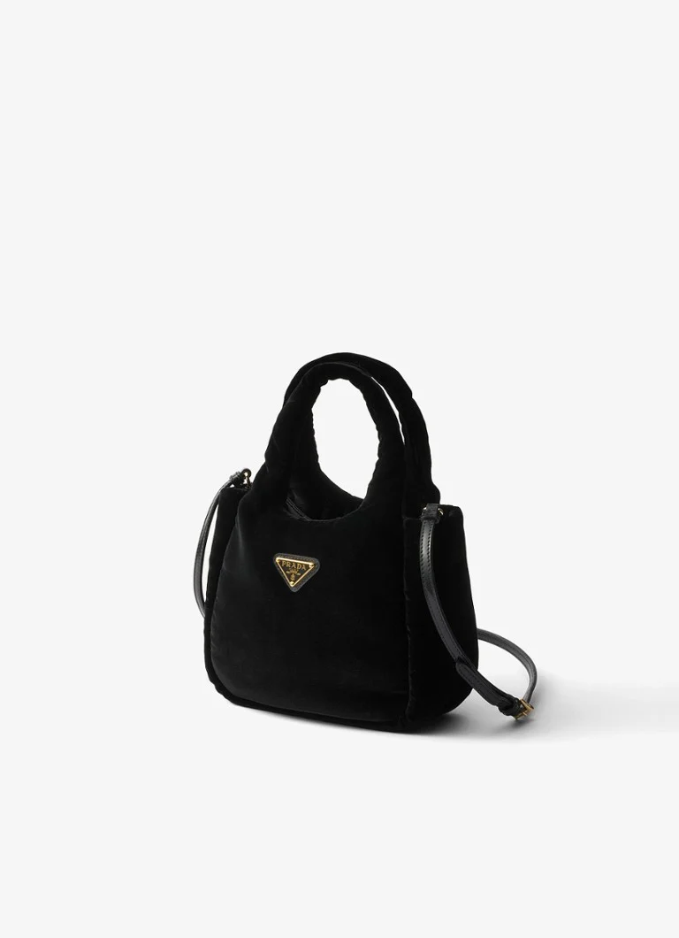 Geantă mini Prada din catifea