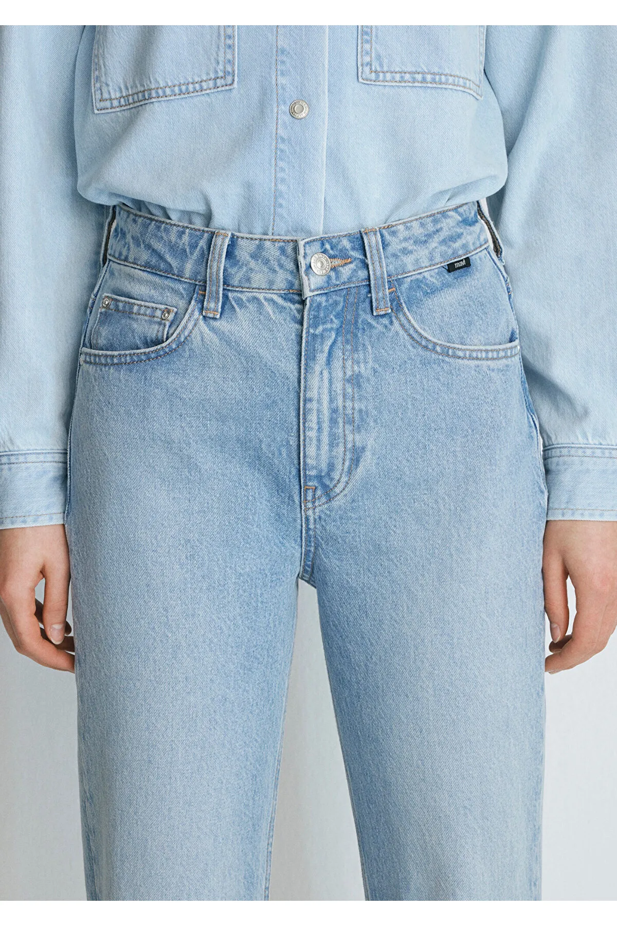 Mavi  Victoria All Blue - Schattierte Si Jean Indigohose 101072-34111