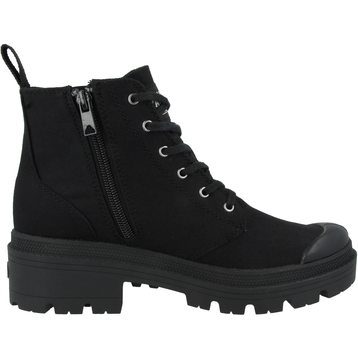 Palladium Pallabase Twill Schnürboots schwarz