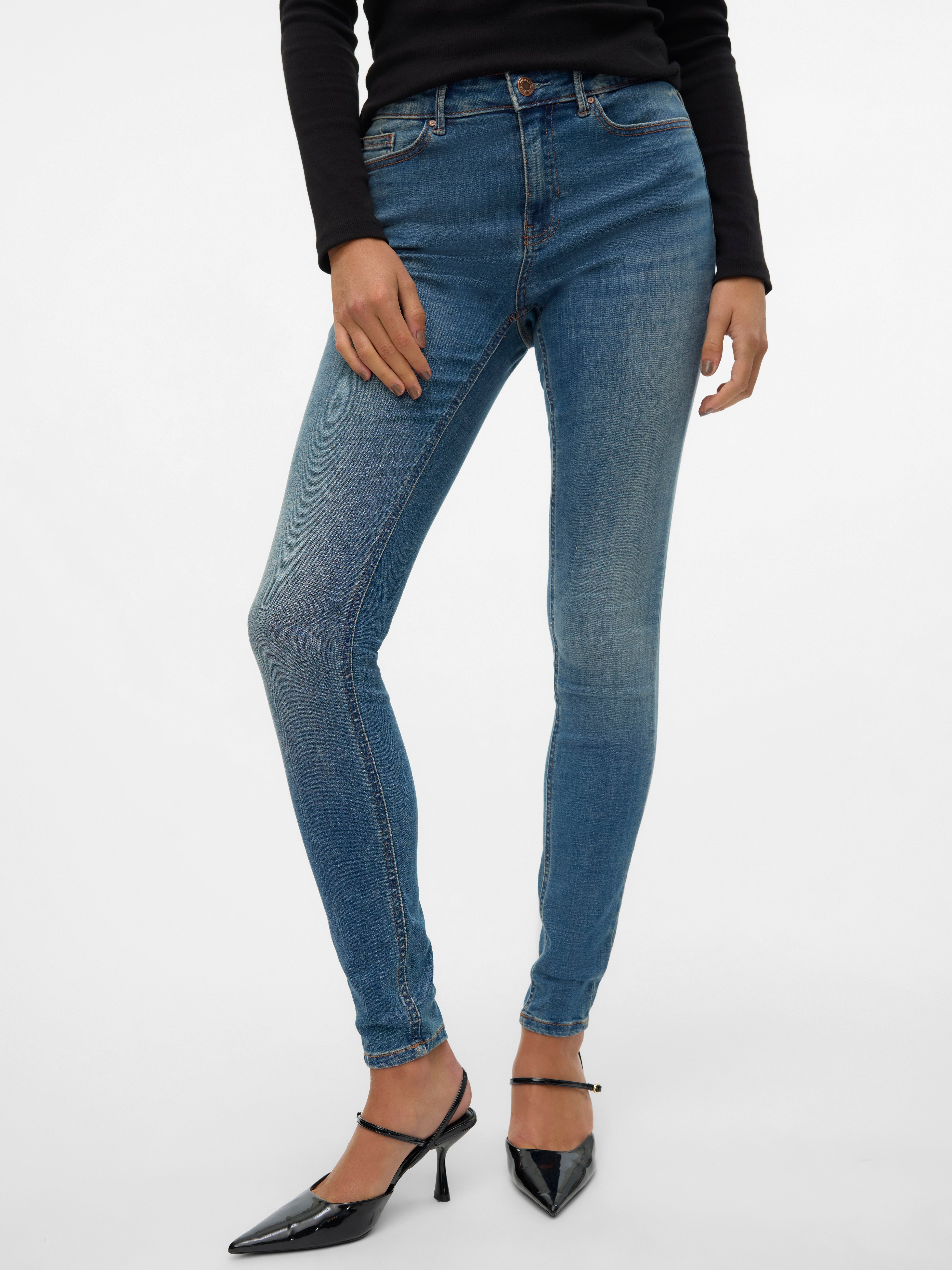 VMFLASH Mid Rise Skinny Fit Jeans
