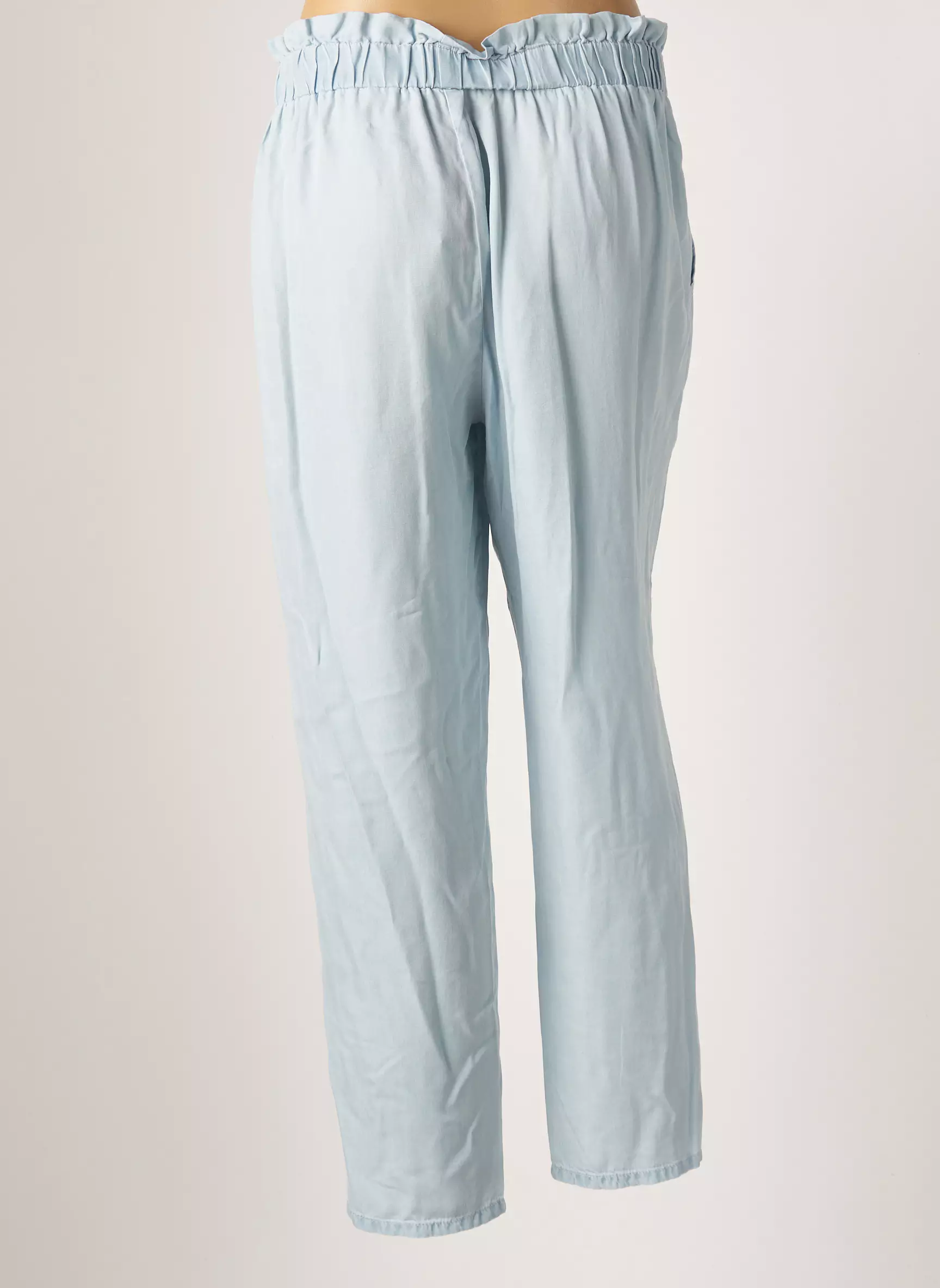 Lcdn Pantalons Droits Femme couleur bleu