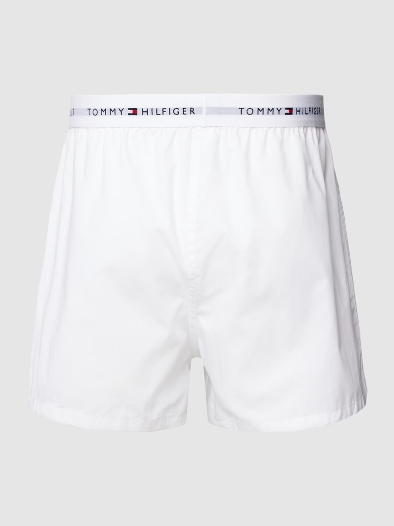 Boxershorts mit Label-Stitching im 3er-Pack in rot