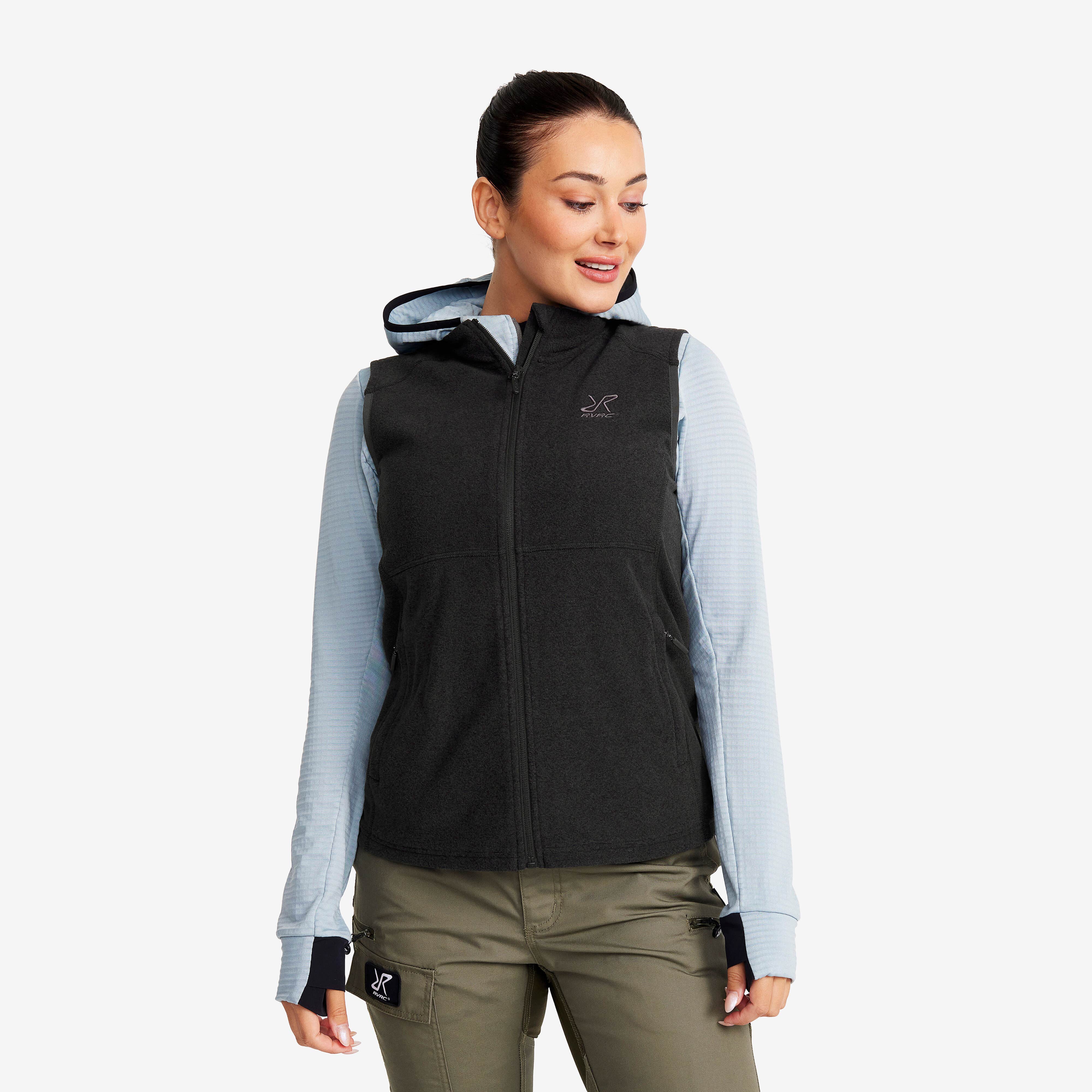 Essential Fleece Vest Femme Black