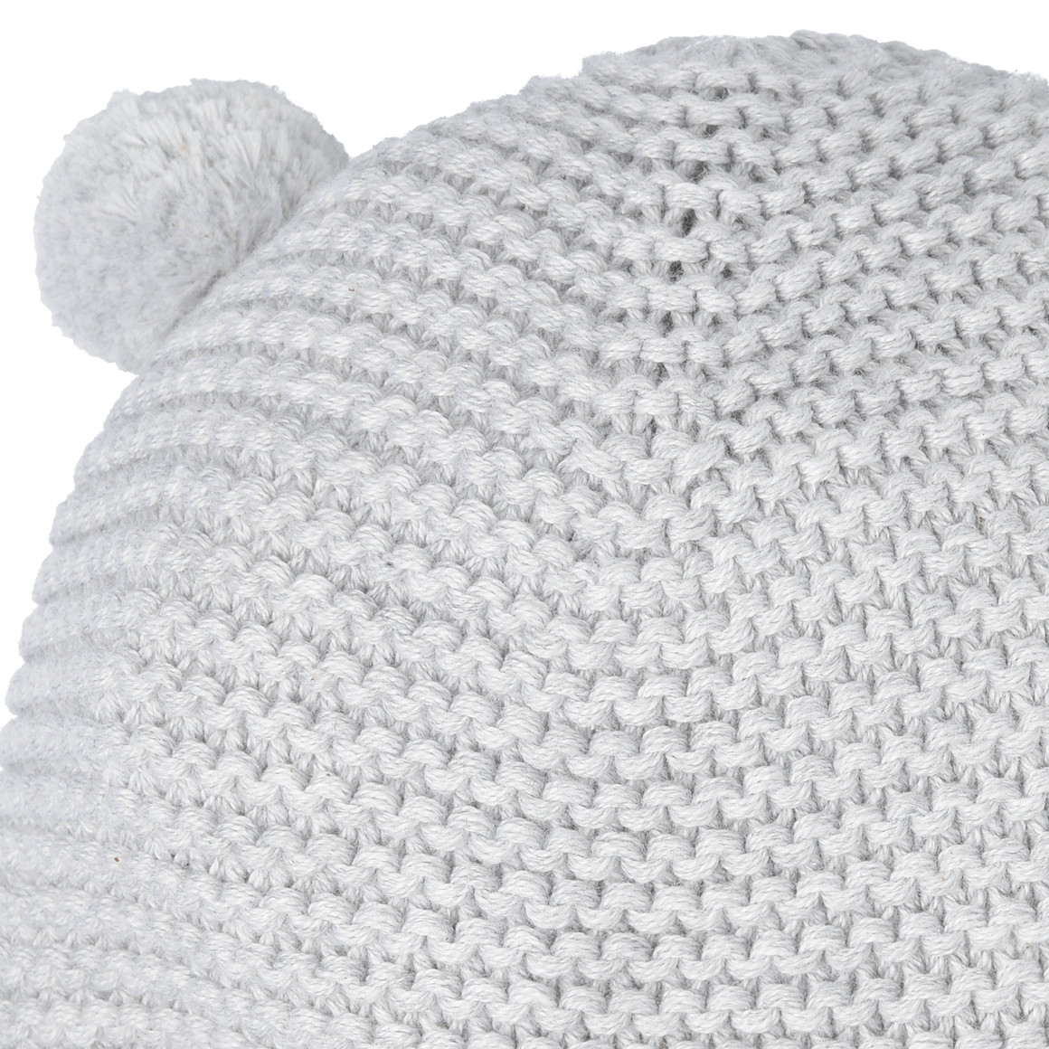 Baby Strickmütze mit Bommeln