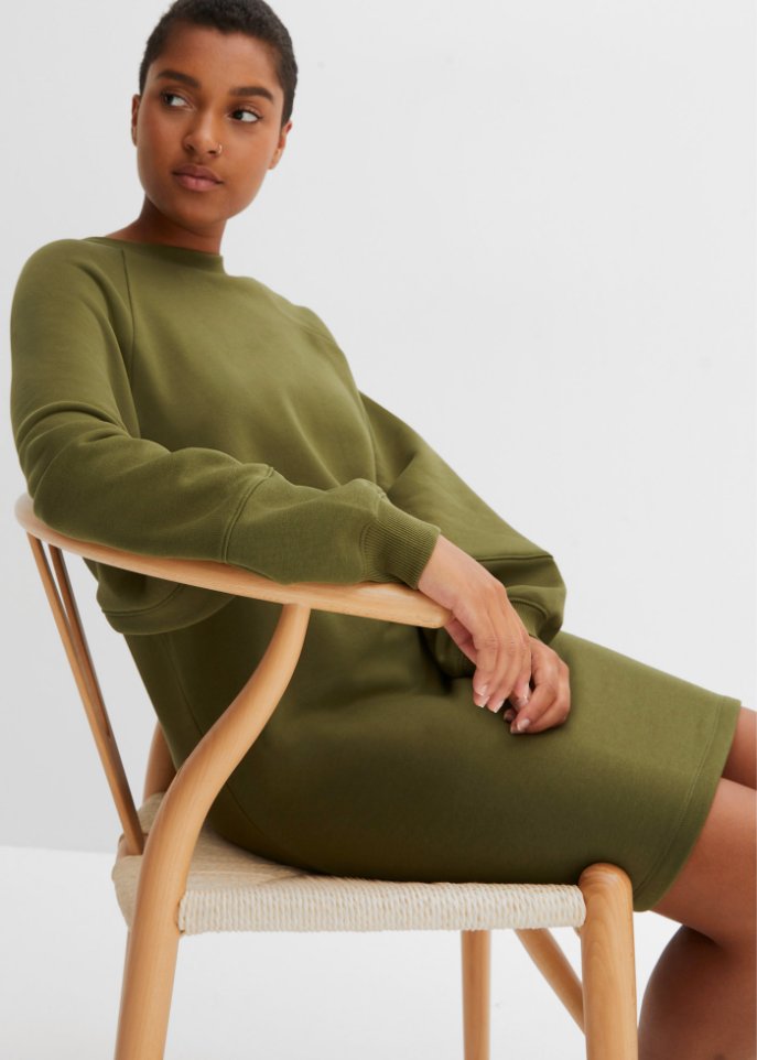 Sweatkleid mit Raglanärmel