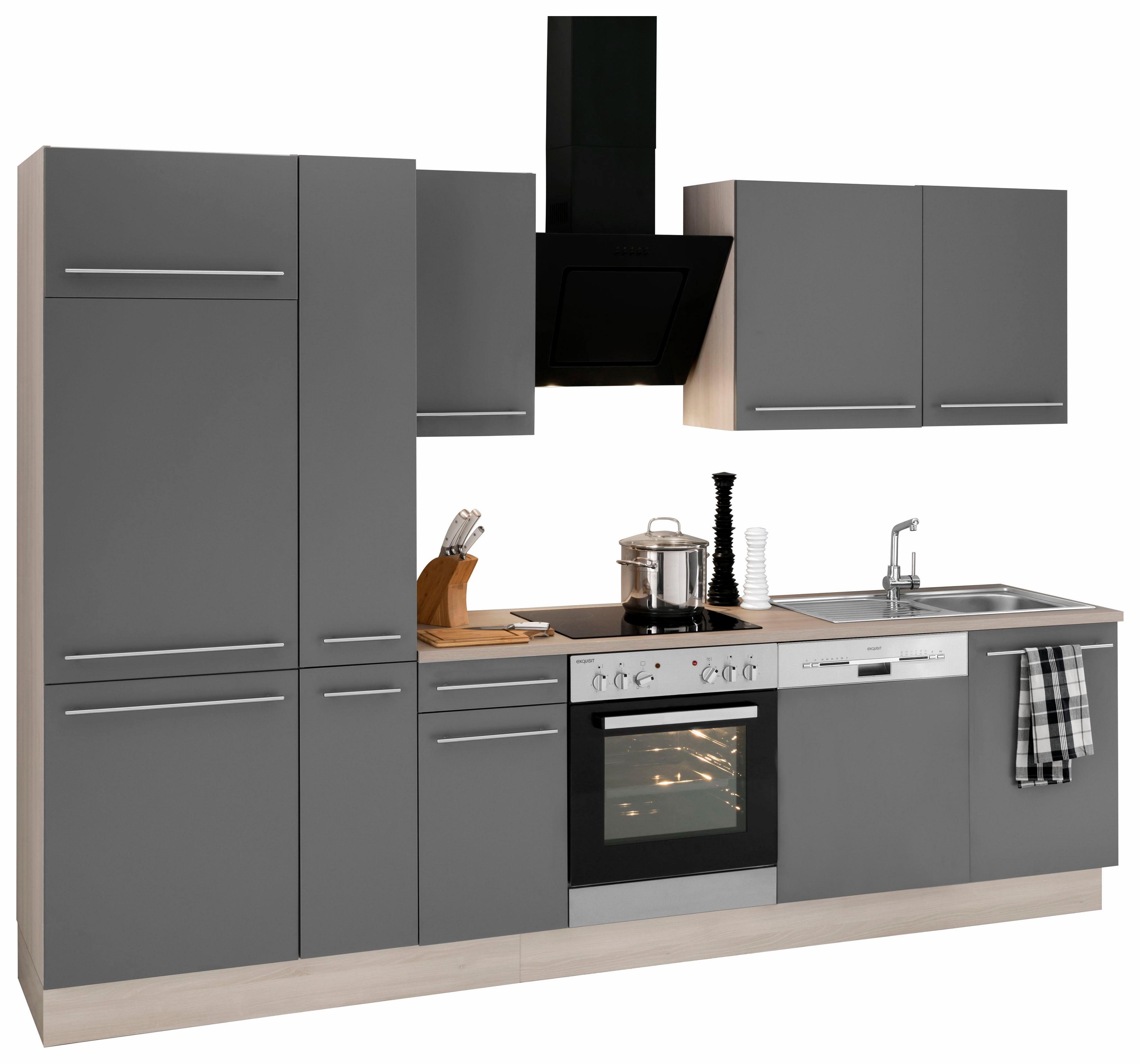 OPTIFIT Küchenzeile Bern, Breite 300 cm, höhenverstellbare Füße, gedämpfte Türen und Schubkästen