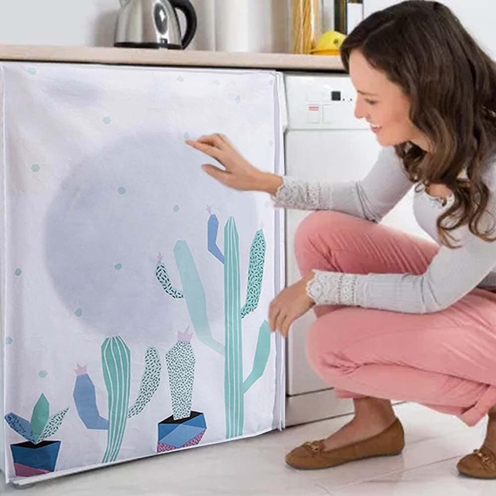 FELIXLEO Wäschespinne-Schutzhülle waschmaschinen abdeckungen wasserdicht 60*65*85 cm Kaktus