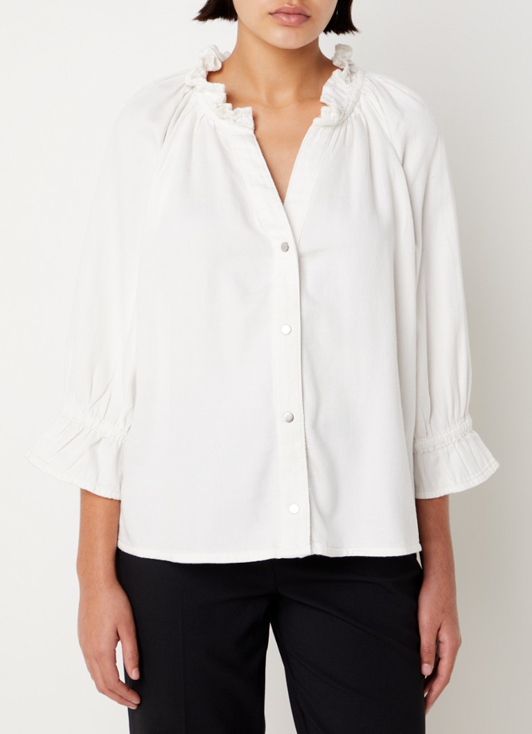 ba&sh Racco blouse with ruffles