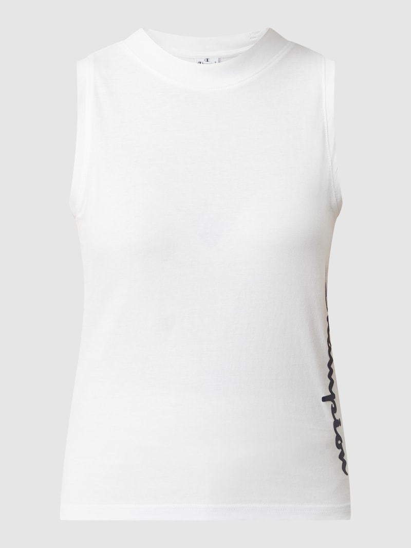 Custom Fit Top aus Baumwolle in offwhite