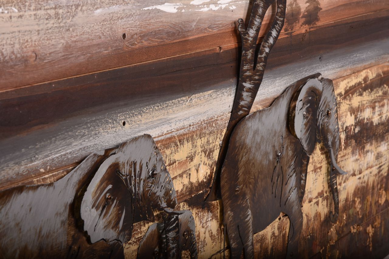 INTERIA Home&Living 3D Metallbild Elefanten