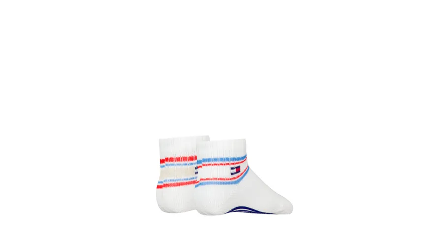TOMMY HILFIGER Baby Socken Sport Stripe 2er Pack pink