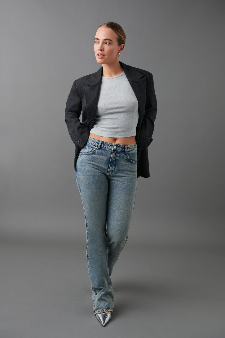 Full length flare jeans