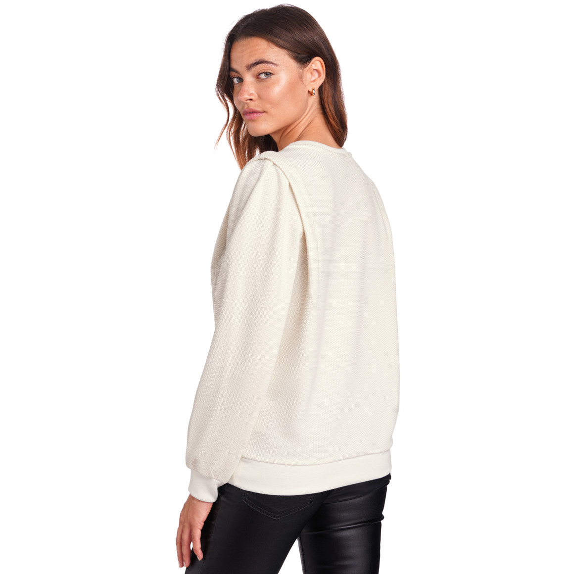Damen Sweatshirt mit Effektgarn