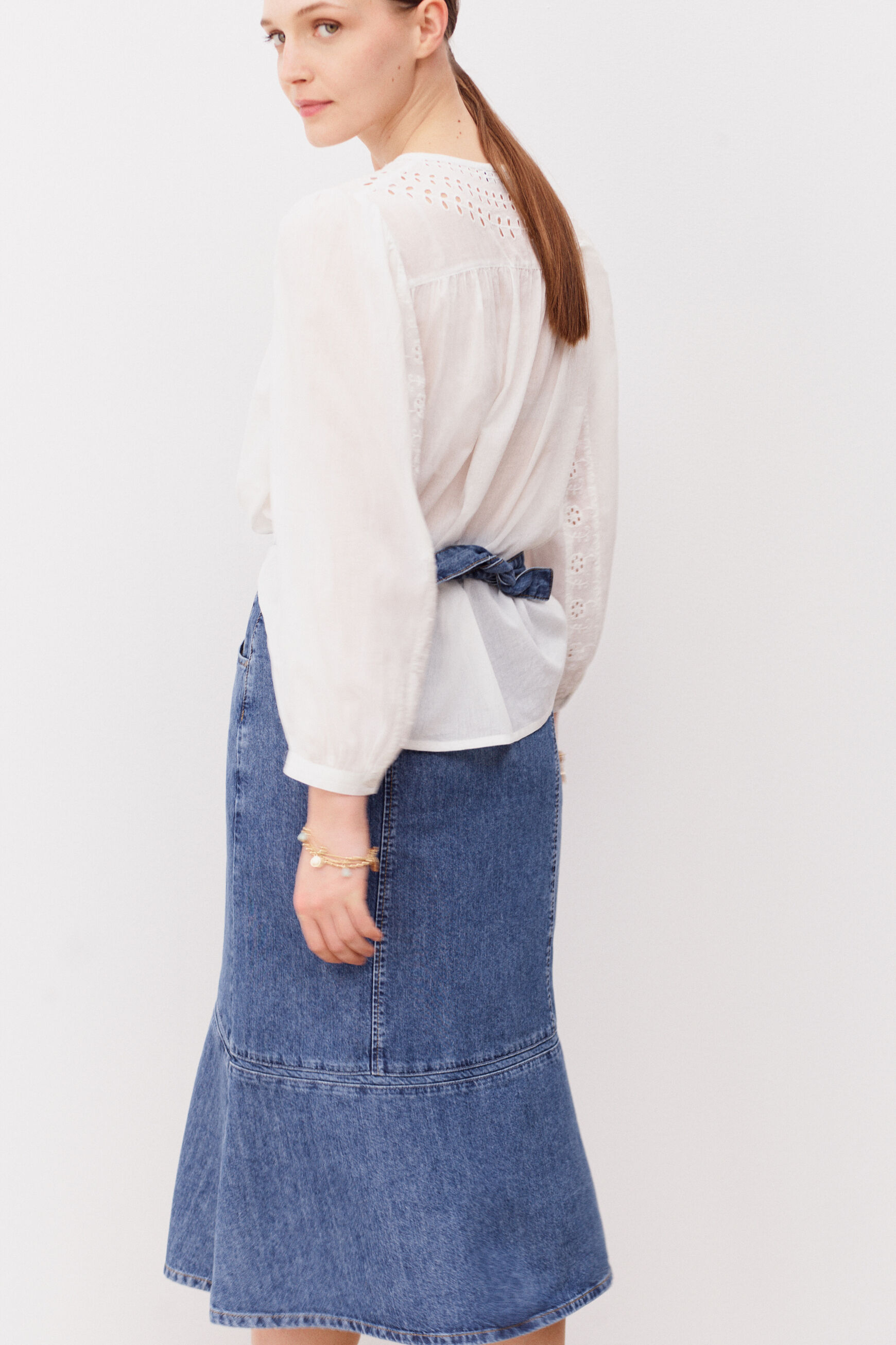 jupe louka denim stone femme