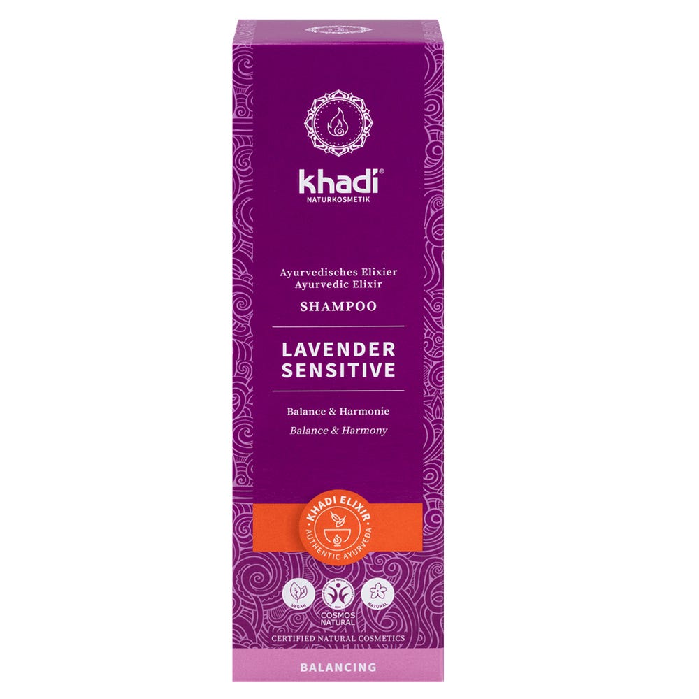 Khadi Ayurvedic Elixir Shampoo Lavender Sensitive 200 ml