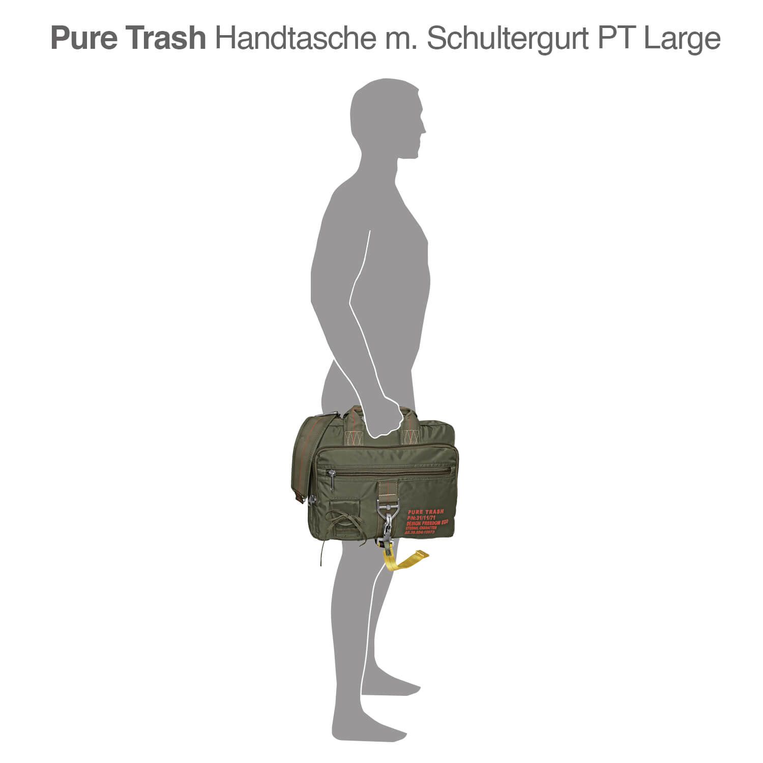 Handtasche m. Schultergurt PT large