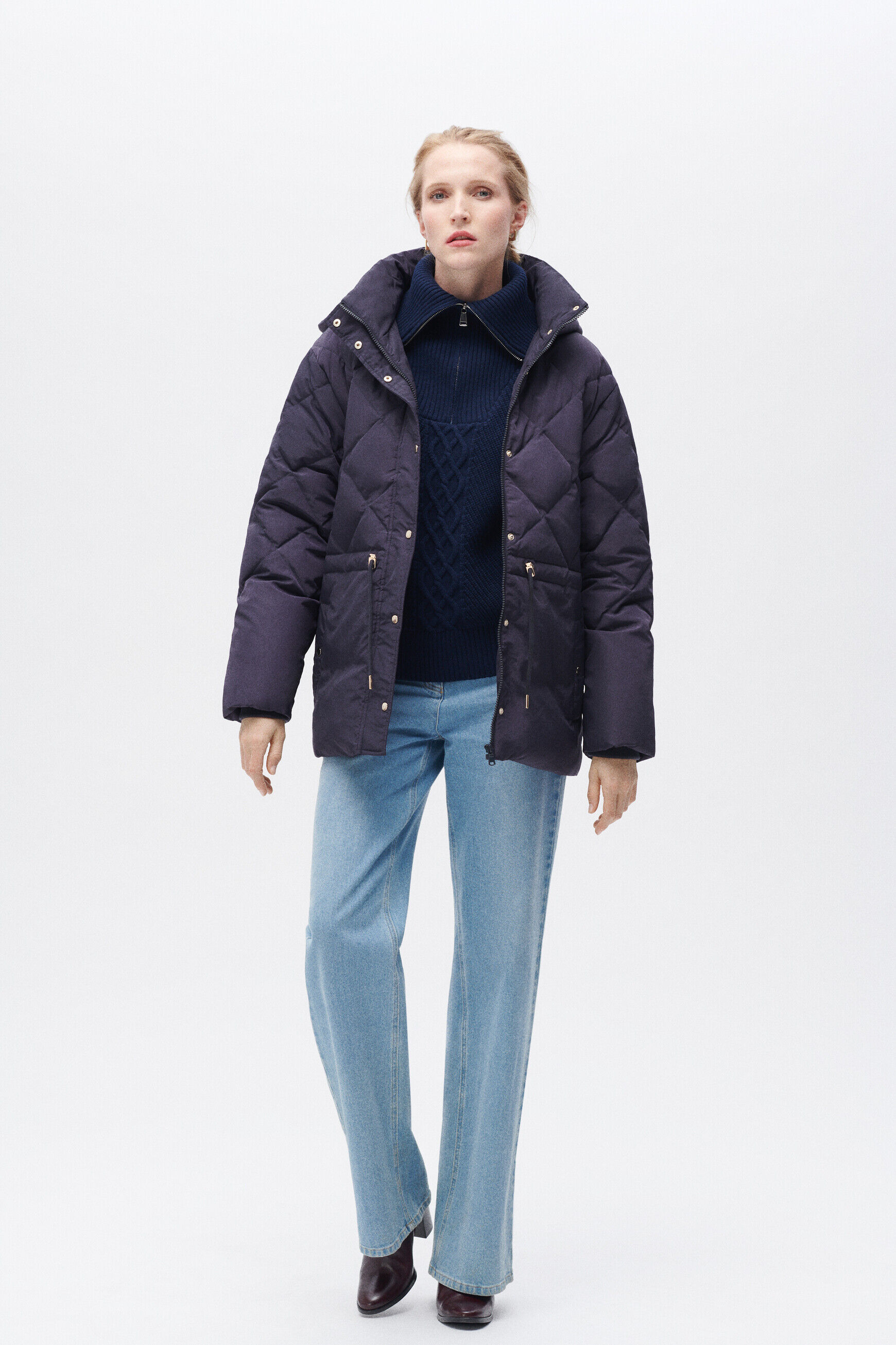 Doudoune gloria bleu marine femme
