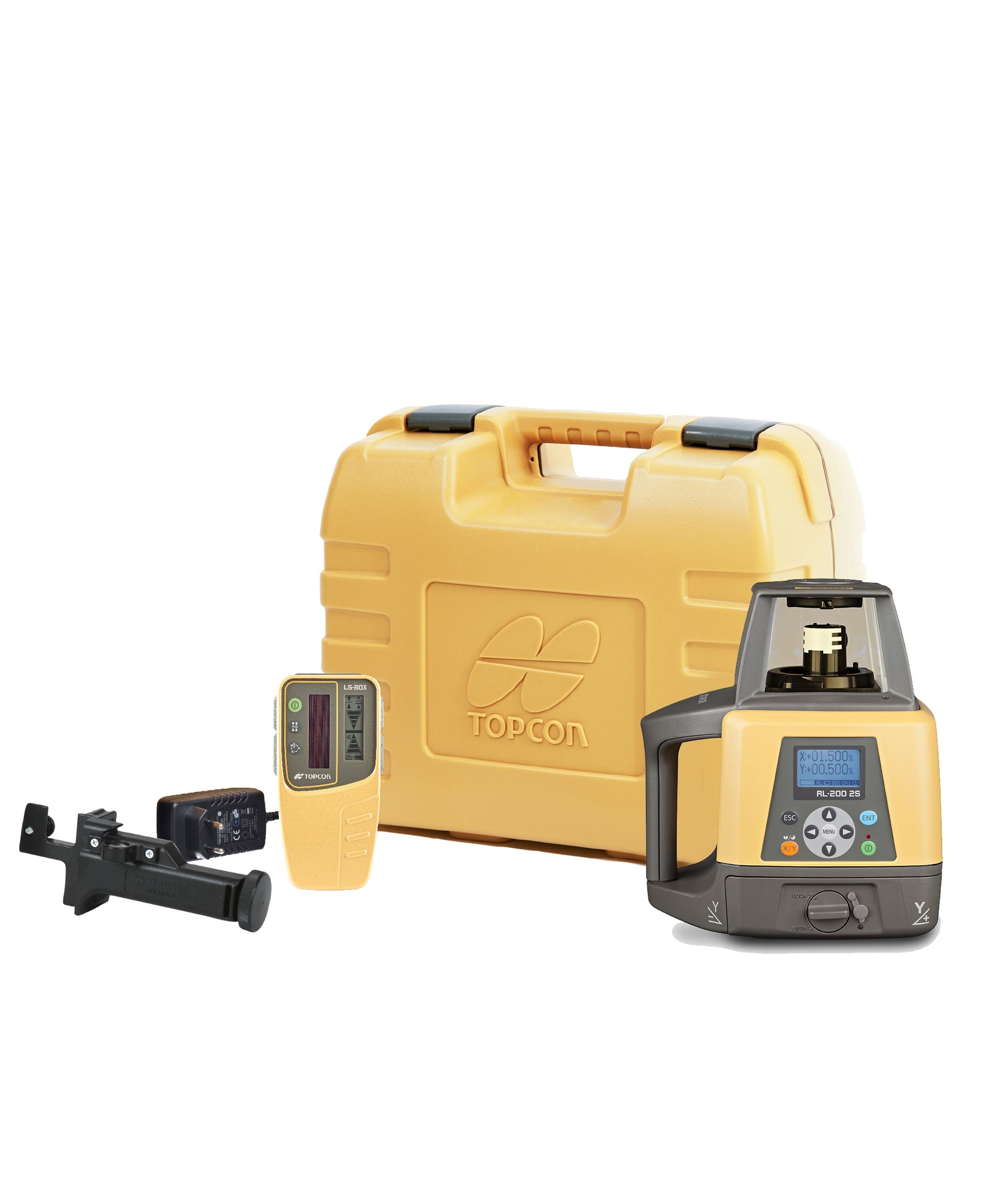Topcon 314920454 RL-200-2S + LS-80X Baulaser mit Dual Slope