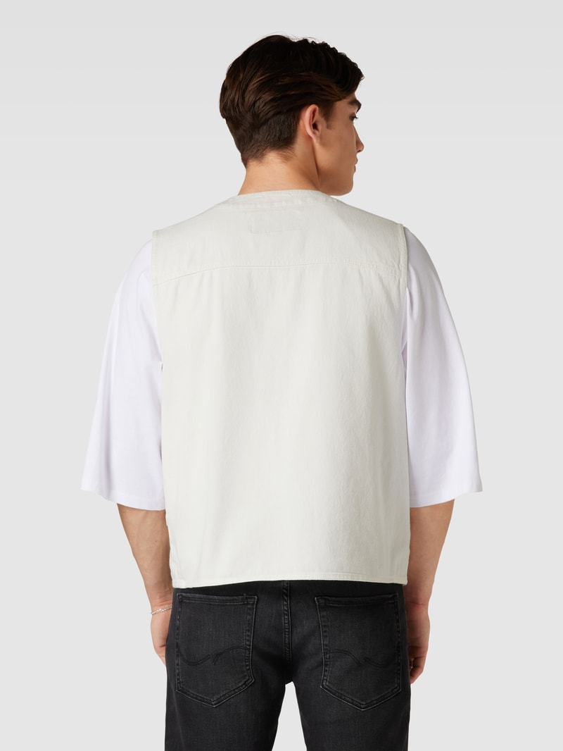 Outdoor-Weste mit Cargotaschen in offwhite