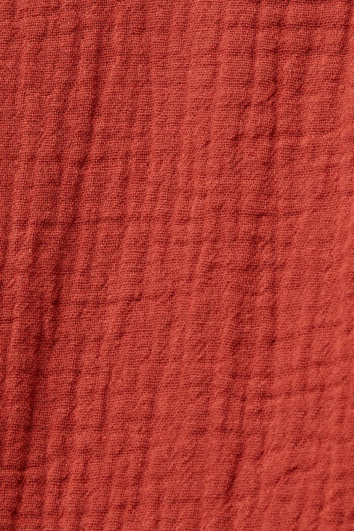 Hemdblusenkleid mit Bindegürtel, 100 % Baumwolle