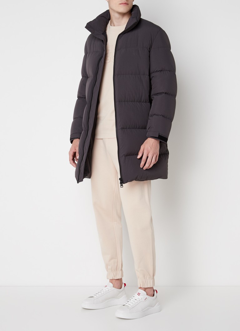 Jaqueta puffer longa HUGO BOSS Magnus com enchimento de plumas