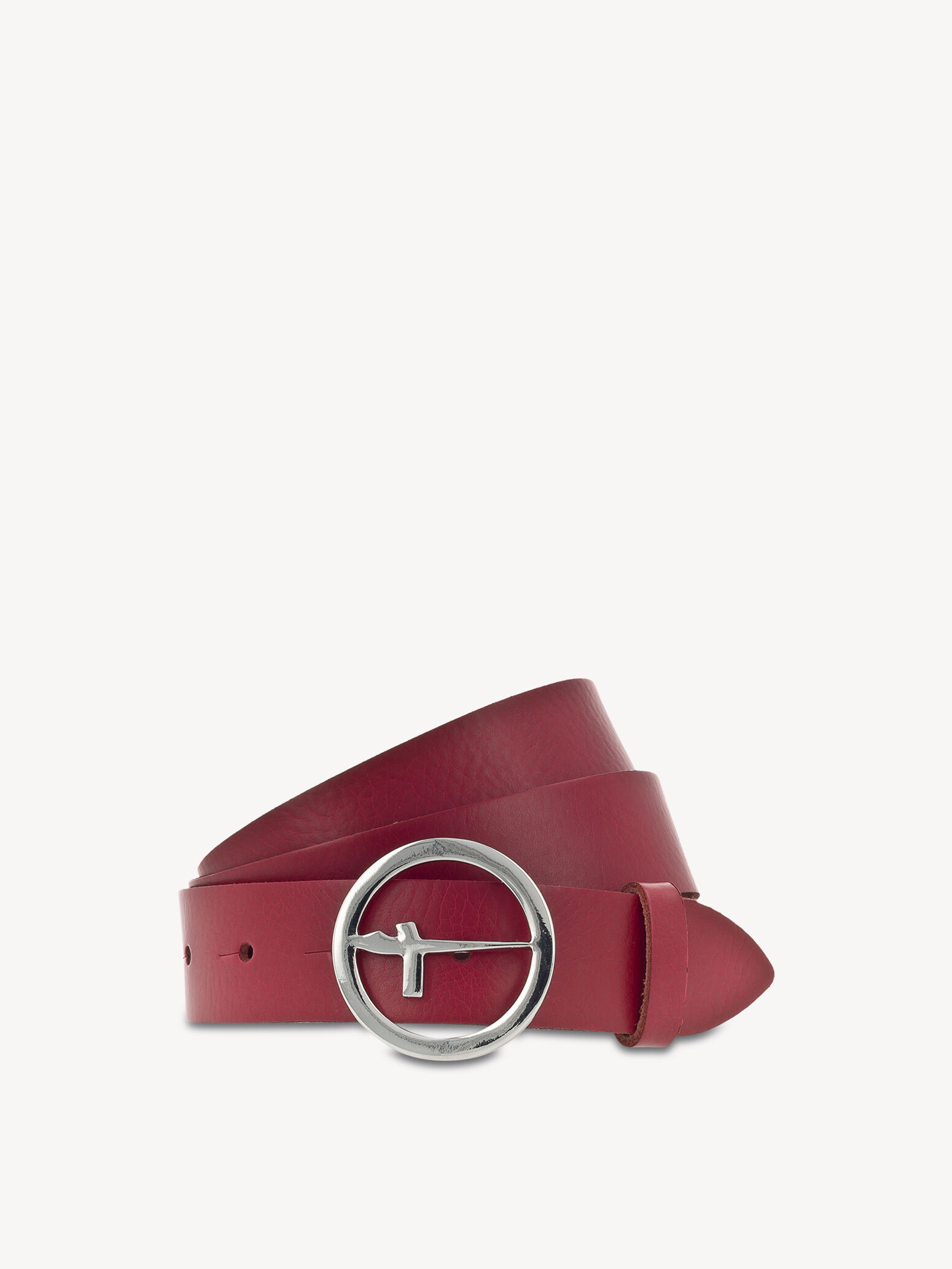 Ceinture en cuir - rouge