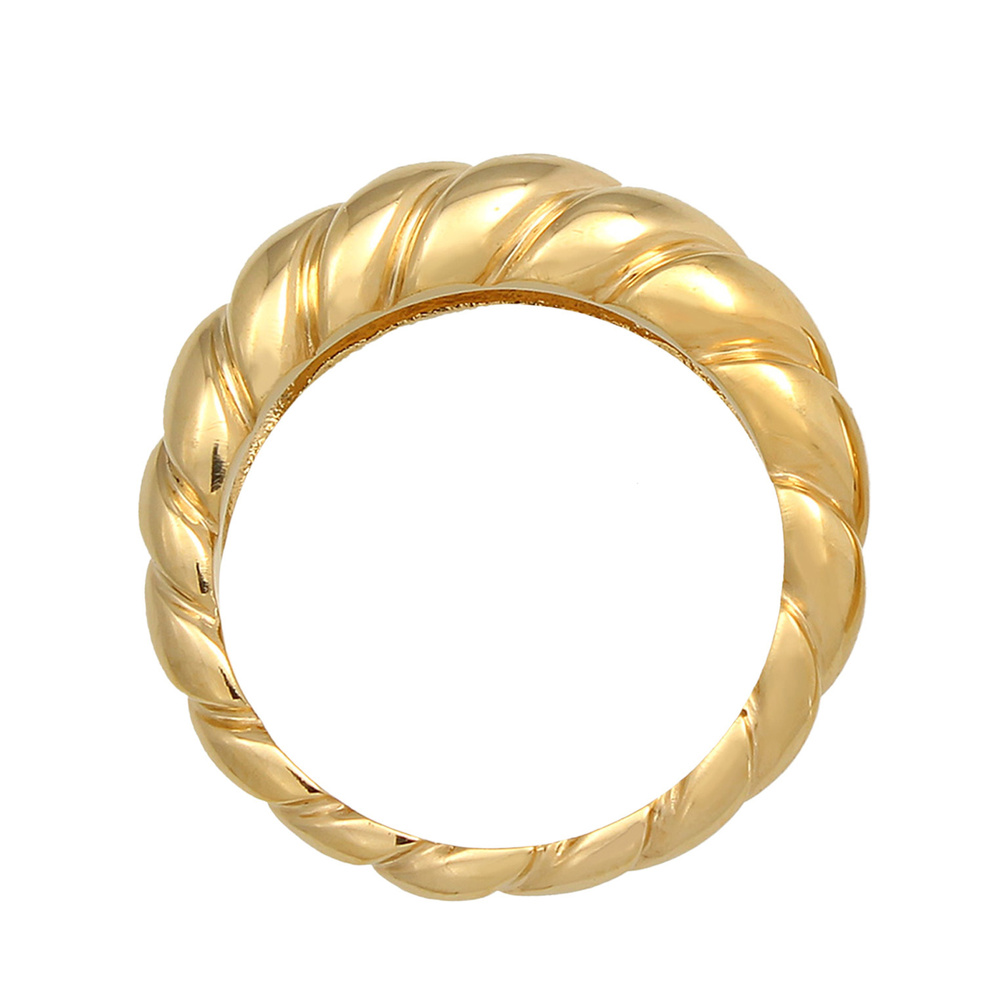 Elli Elli Bague Anneau pour femme Twisted Basic Trend Chunky Blogger en argent sterlin Bague