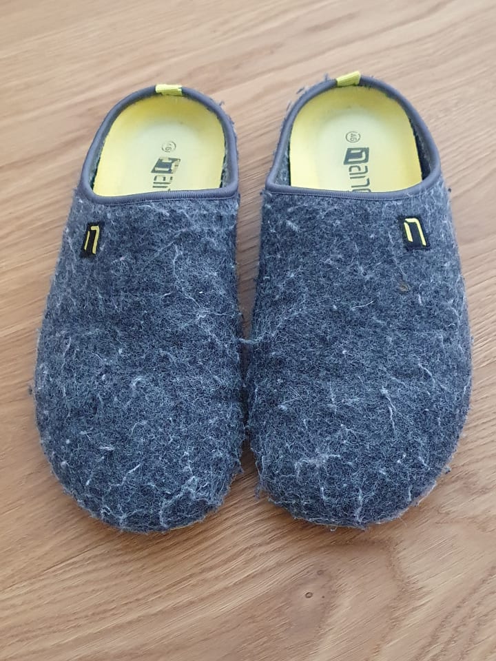 Nanga shoes Hausschuhe in Grau/ Gelb günstig kaufen 46