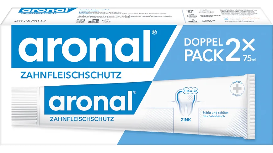 aronal Zahnfleischschutz Zahnpasta Doppelpack 150 ml