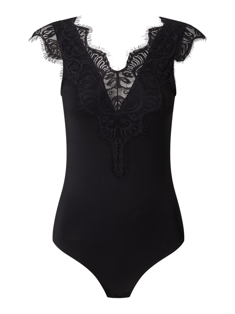 Body im Lingerie-Look Modell 'Ilu' in schwarz