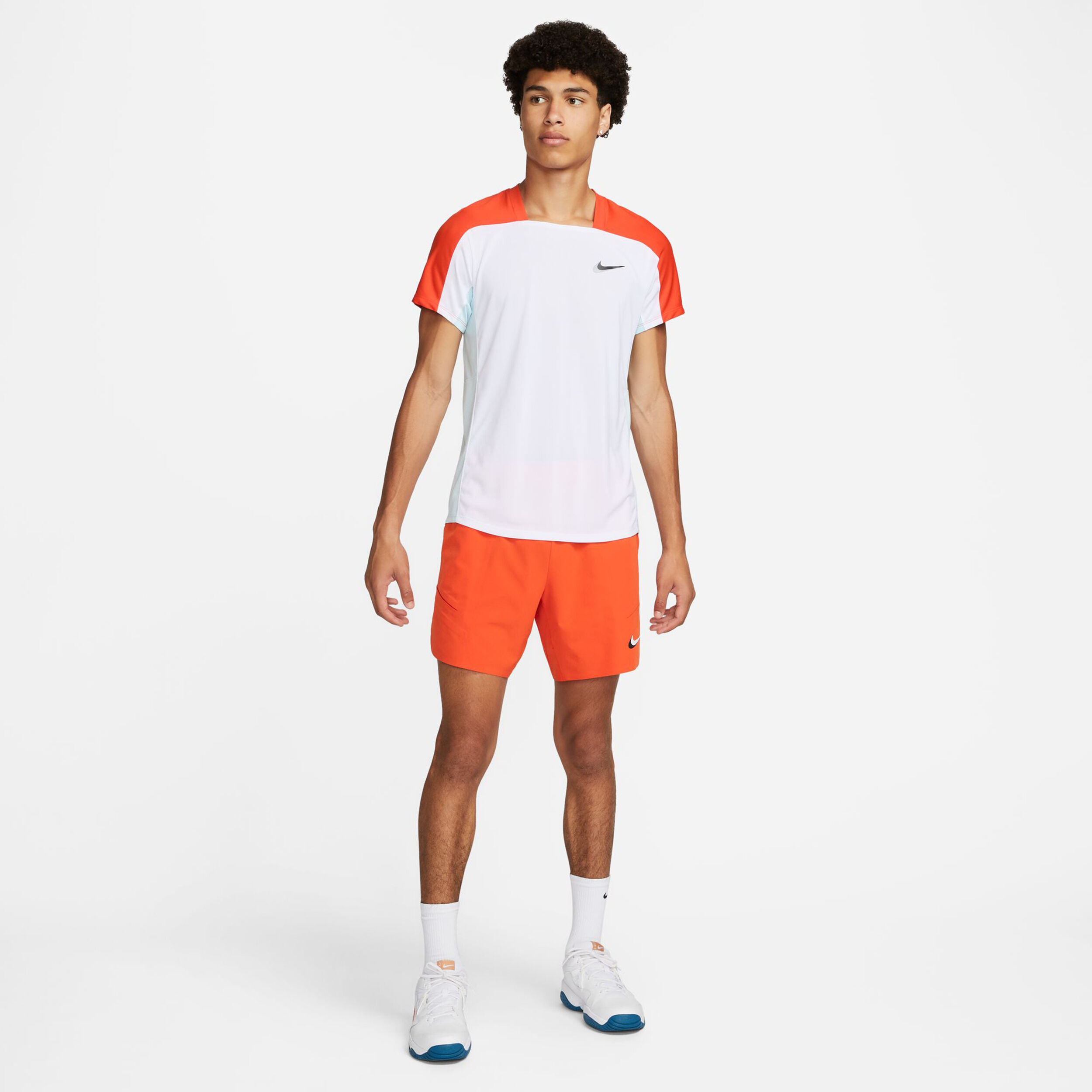 Dri-Fit Slam T-Shirt Herren - Weiß, Orange