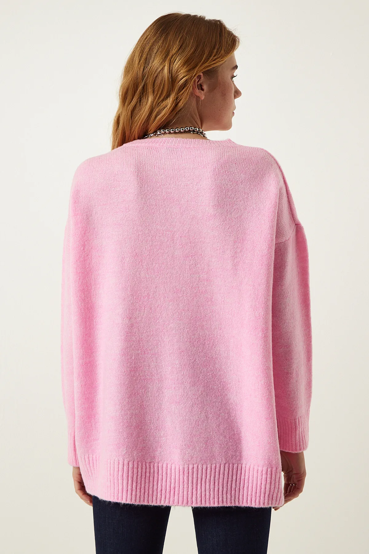 Happiness İstanbul  Pullover - Rosa - Oversized