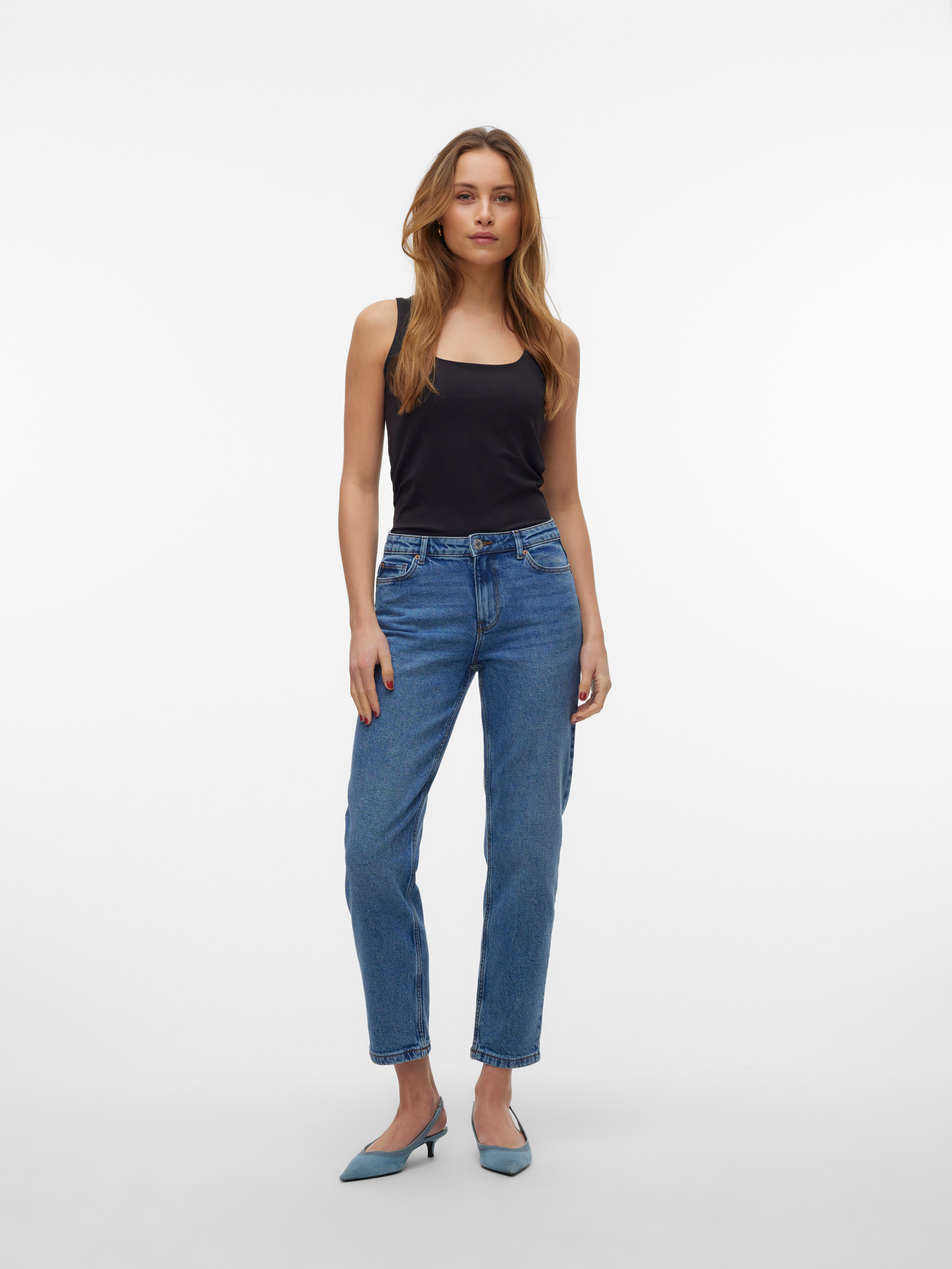 VMKYLA Mid Rise Gerade geschnitten Jeans