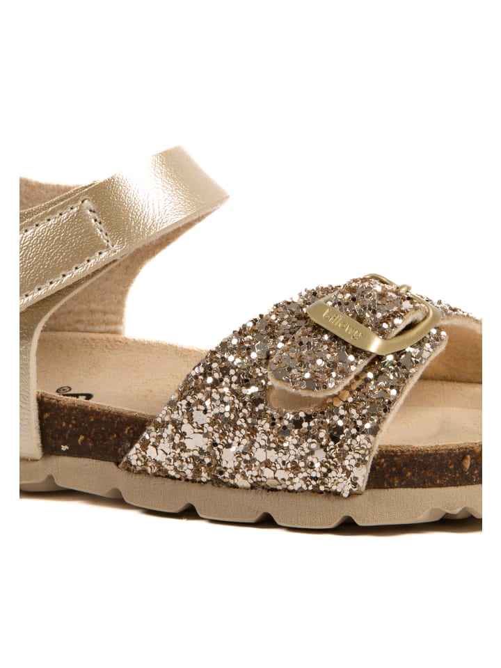 billowy Pantoletten  in gold günstig kaufen