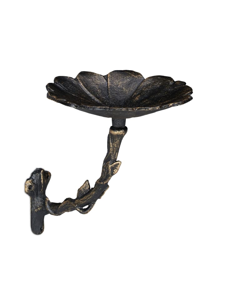 relaxdays Vogeltränke Blüte in Bronze günstig kaufen onesize